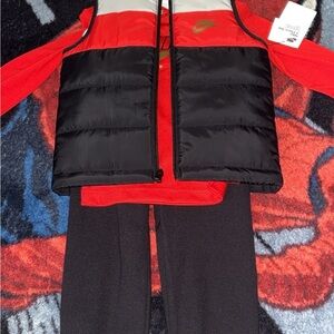 Nike Kids Red and Black Vest